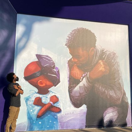 In honor of a superhero: Chadwick Boseman was immortalized on the walls of Disneyland