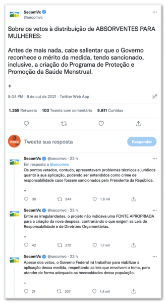 Bolsonaro government backs down and says it will work for sanitary pad distribution