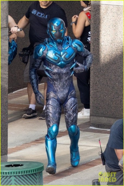 DC finally unveils the Blue Beetle costume, and it's very close to the comics
