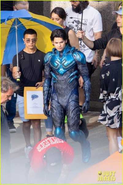 DC finally unveils the Blue Beetle costume, and it's very close to the comics