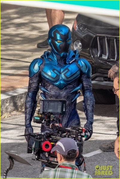 DC finally unveils the Blue Beetle costume, and it's very close to the comics