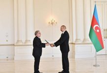 The Ambassador of the Dominican Republic in Turkey presents credential letters